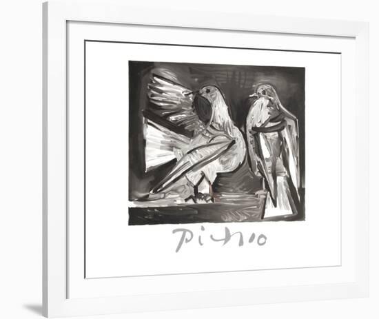 Deux Pigeons-Pablo Picasso-Framed Collectable Print