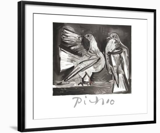 Deux Pigeons-Pablo Picasso-Framed Collectable Print