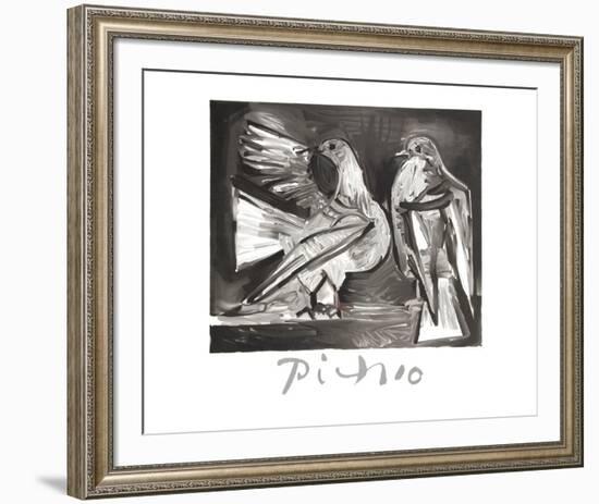 Deux Pigeons-Pablo Picasso-Framed Collectable Print