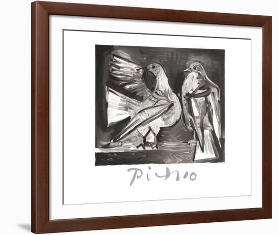 Deux Pigeons-Pablo Picasso-Framed Collectable Print