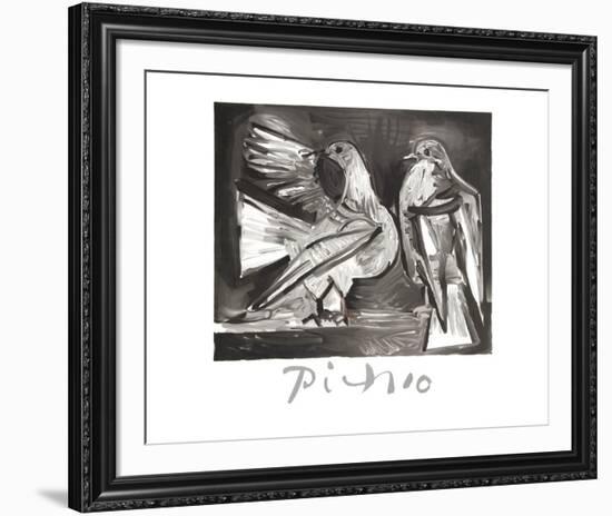 Deux Pigeons-Pablo Picasso-Framed Collectable Print