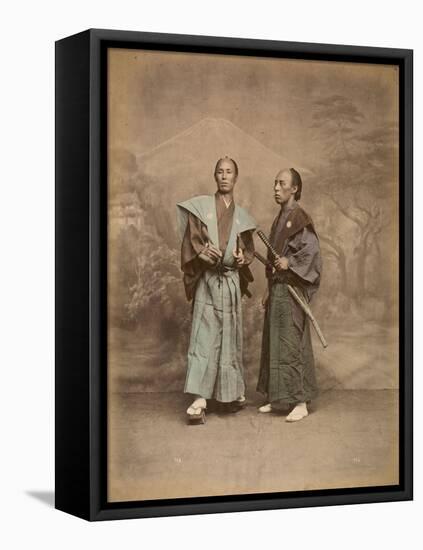 Deux samouraï-null-Framed Premier Image Canvas