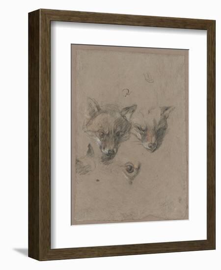 Deux têtes de renards et un oeil-Pieter Boel-Framed Giclee Print