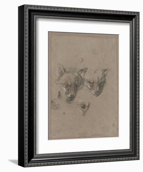 Deux têtes de renards et un oeil-Pieter Boel-Framed Giclee Print