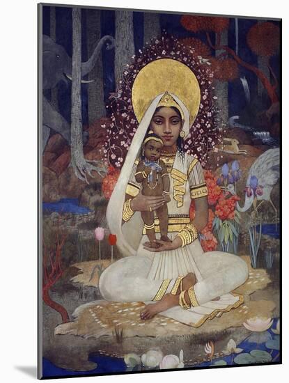 Devaki, Mother of Krishna-Marianne Stokes-Mounted Giclee Print