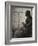 Devant le balcon (profil)-Georges Seurat-Framed Giclee Print