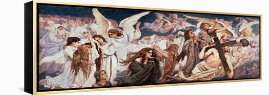 Devant Le Paradis (Partie Gauche) - before the Paradise (Left Part) - Peinture De Viktor Mikhaylovi-Victor Mikhailovich Vasnetsov-Framed Premier Image Canvas