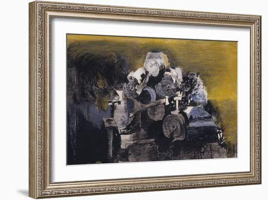 Devastation, 1941: East End, Burnt Paper Warehouse-Graham Sutherland-Framed Giclee Print