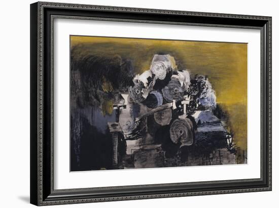 Devastation, 1941: East End, Burnt Paper Warehouse-Graham Sutherland-Framed Giclee Print