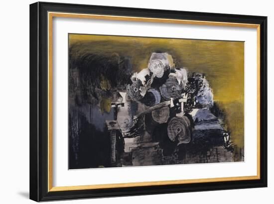 Devastation, 1941: East End, Burnt Paper Warehouse-Graham Sutherland-Framed Giclee Print