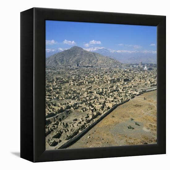 Devastation from Civil War, Kabul, Afghanistan-David Lomax-Framed Premier Image Canvas