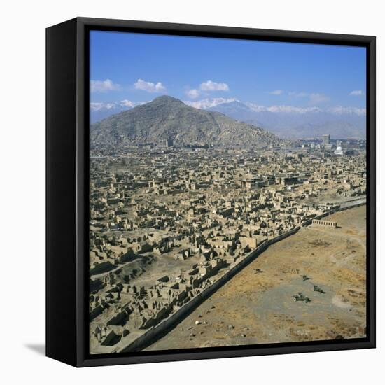 Devastation from Civil War, Kabul, Afghanistan-David Lomax-Framed Premier Image Canvas