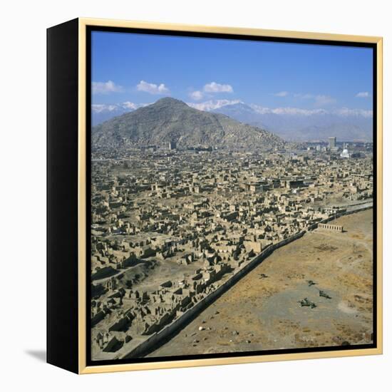 Devastation from Civil War, Kabul, Afghanistan-David Lomax-Framed Premier Image Canvas