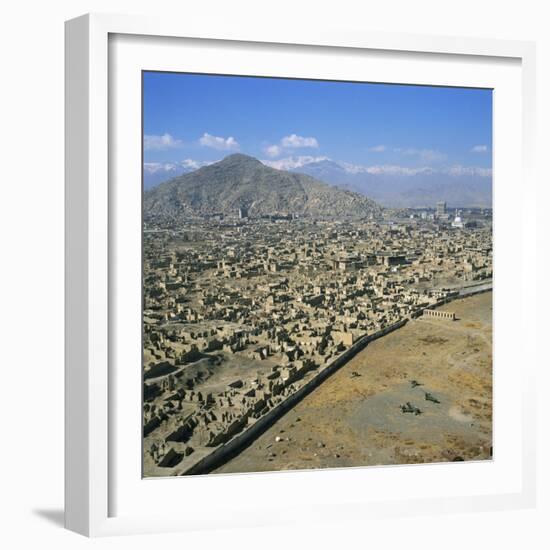 Devastation from Civil War, Kabul, Afghanistan-David Lomax-Framed Photographic Print