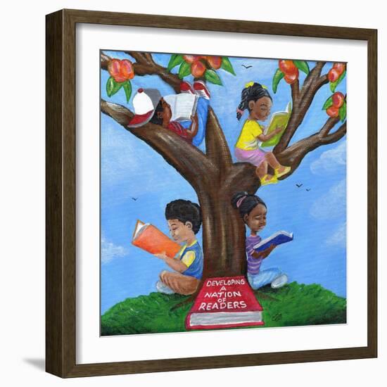 Developing a Nation of Readers, 2015-Chris Fabor-Framed Giclee Print