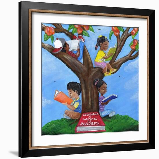 Developing a Nation of Readers, 2015-Chris Fabor-Framed Giclee Print