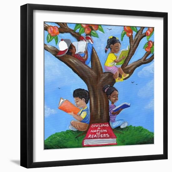 Developing a Nation of Readers, 2015-Chris Fabor-Framed Giclee Print