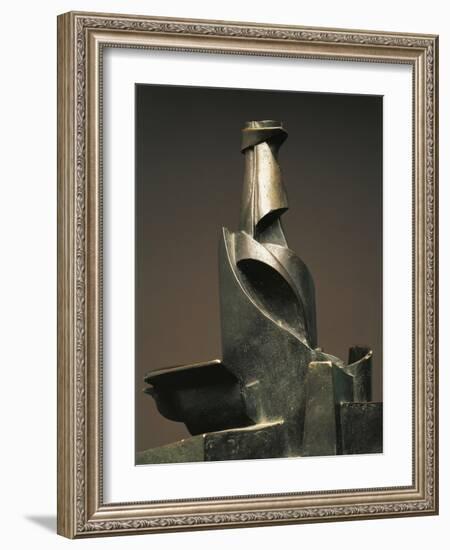 Development of Bottle in Space-Umberto Boccioni-Framed Giclee Print