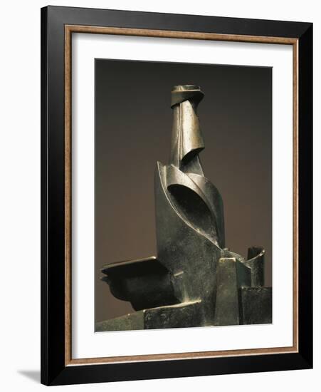 Development of Bottle in Space-Umberto Boccioni-Framed Giclee Print