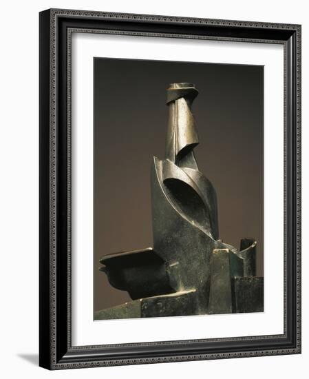 Development of Bottle in Space-Umberto Boccioni-Framed Giclee Print