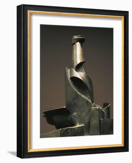 Development of Bottle in Space-Umberto Boccioni-Framed Giclee Print