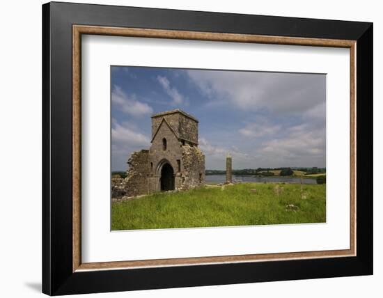 Devenish Island, Lower Lough Erne, County Fermanagh, Ulster, Northern Ireland, United Kingdom, Euro-Carsten Krieger-Framed Photographic Print