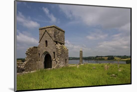 Devenish Island, Lower Lough Erne, County Fermanagh, Ulster, Northern Ireland, United Kingdom, Euro-Carsten Krieger-Mounted Photographic Print