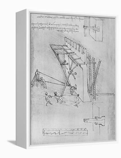 'Device for Repelling Scaling Ladders', c1480 (1945)-Leonardo Da Vinci-Framed Premier Image Canvas