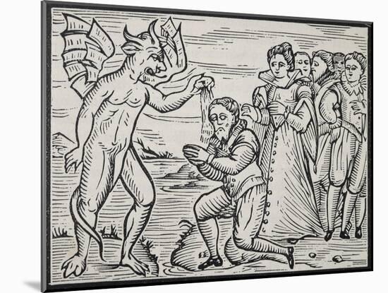 Devil Baptizing Sorcerer-null-Mounted Giclee Print