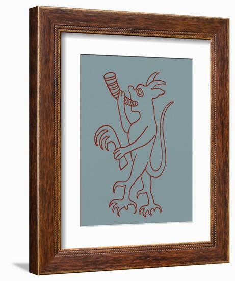 Devil fron 'Christ's Descent into Hell'-English School-Framed Giclee Print