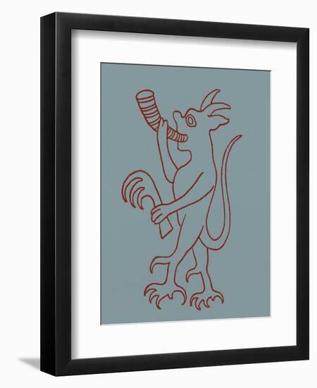 Devil fron 'Christ's Descent into Hell'-English School-Framed Giclee Print