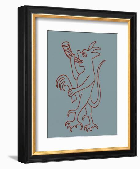 Devil fron 'Christ's Descent into Hell'-English School-Framed Giclee Print