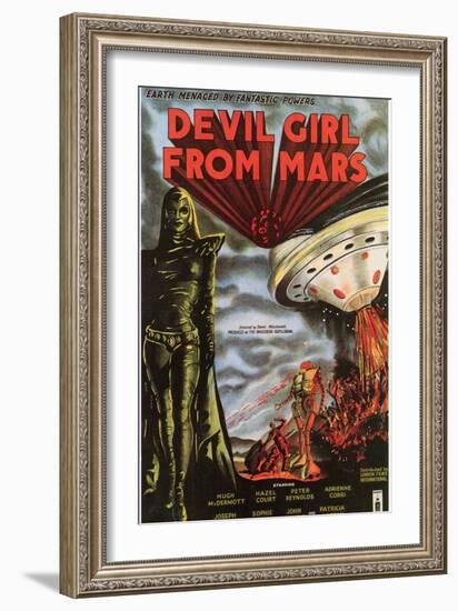 Devil Girl From Mars, 1955-null-Framed Art Print