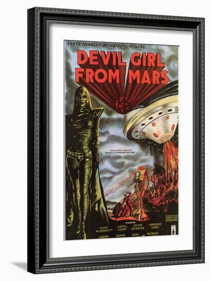 Devil Girl From Mars, 1955-null-Framed Art Print