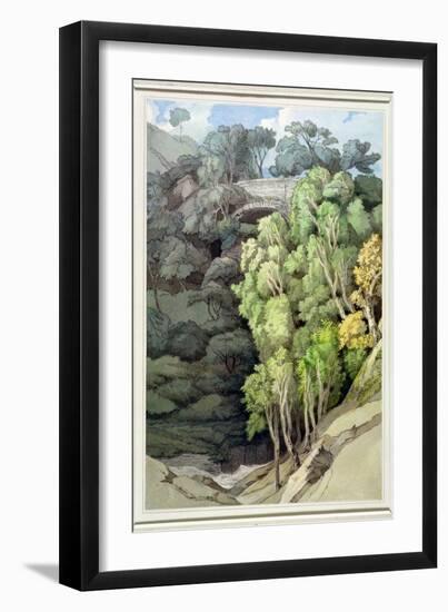 Devil's Bridge, 1810 (W/C with Pen and Ink over Graphite)-Francis Towne-Framed Giclee Print