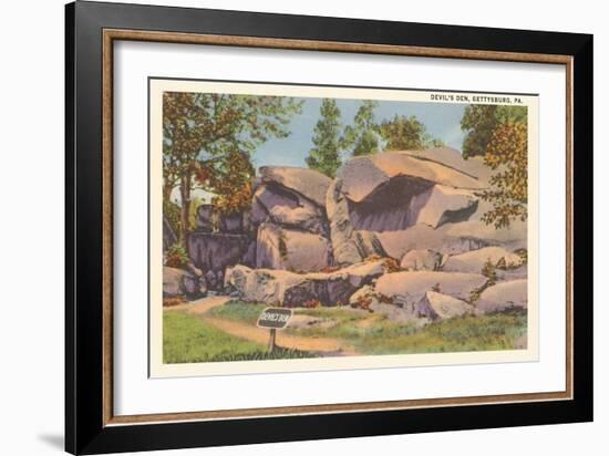 Devil's Den, Gettysburg, Pennsylvania-null-Framed Art Print