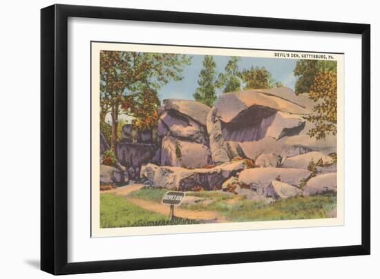 Devil's Den, Gettysburg, Pennsylvania-null-Framed Art Print