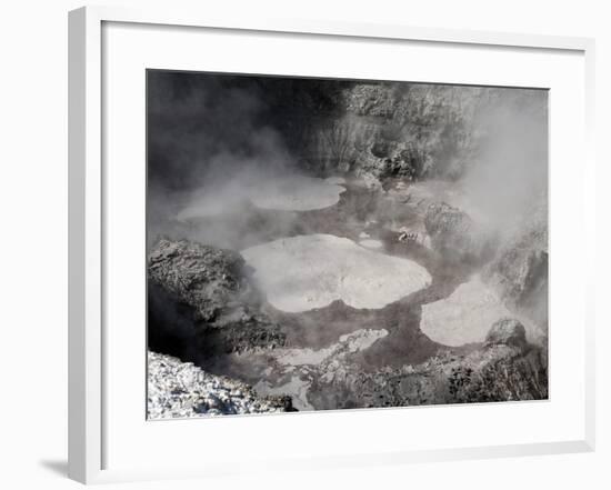 Devil's Ink Pots Hot Spring, Wai-O-Tapu Geothermal Area, Taupo Volcanic Zone, New Zealand-Stocktrek Images-Framed Photographic Print