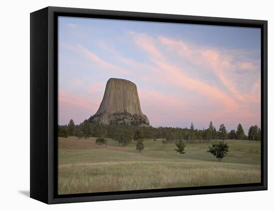 Devil's Tower at Sunset, Devil's Tower National Monument, Wyoming-James Hager-Framed Premier Image Canvas