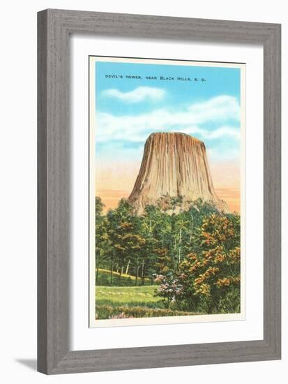 Devil's Tower, Black Hills, South Dakota-null-Framed Art Print