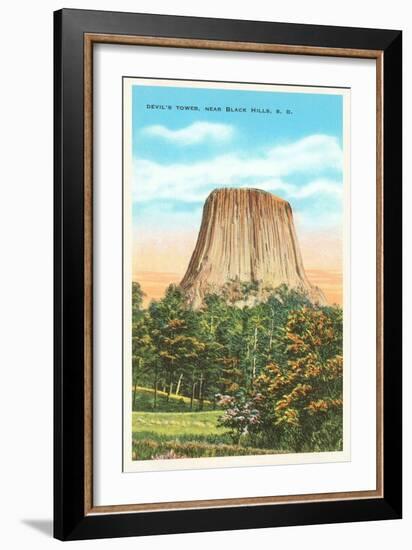 Devil's Tower, Black Hills, South Dakota-null-Framed Art Print