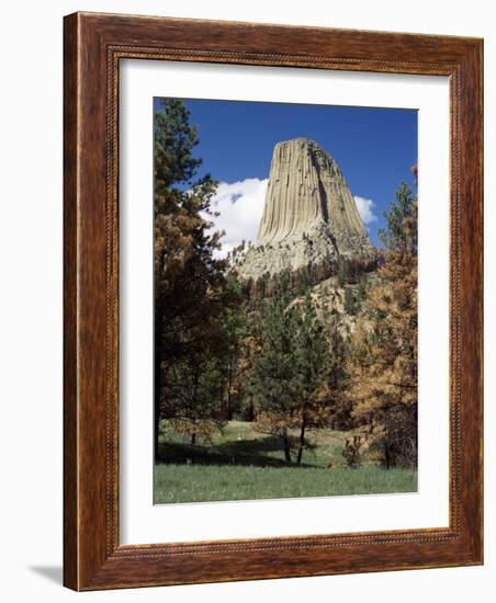 Devil's Tower, Devil's Tower National Monument, Wyoming, United States of America, North America-James Emmerson-Framed Photographic Print