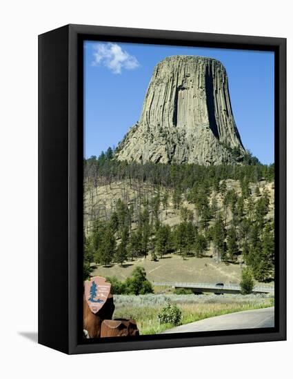 Devil's Tower National Monument, Wyoming, USA-Ethel Davies-Framed Premier Image Canvas