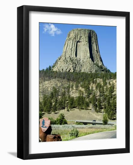 Devil's Tower National Monument, Wyoming, USA-Ethel Davies-Framed Photographic Print