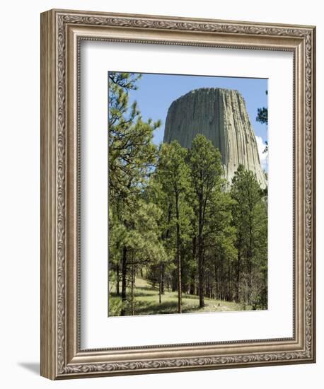 Devil's Tower National Monument, Wyoming, USA-Ethel Davies-Framed Photographic Print