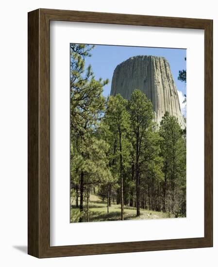 Devil's Tower National Monument, Wyoming, USA-Ethel Davies-Framed Photographic Print