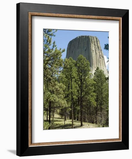 Devil's Tower National Monument, Wyoming, USA-Ethel Davies-Framed Photographic Print