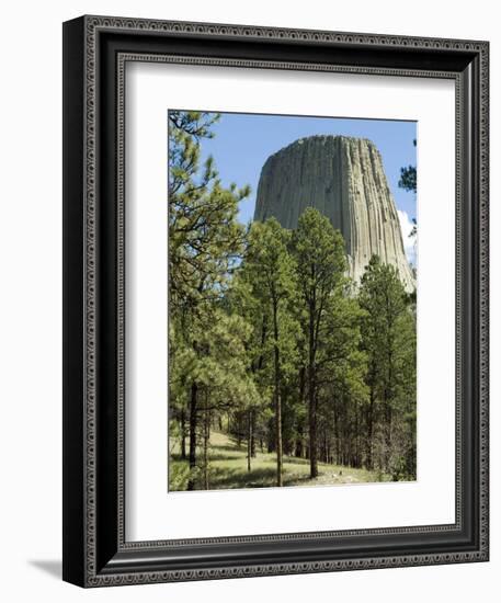 Devil's Tower National Monument, Wyoming, USA-Ethel Davies-Framed Photographic Print