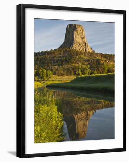 Devil's Tower National Monument, Wyoming, Usa-Larry Ditto-Framed Photographic Print