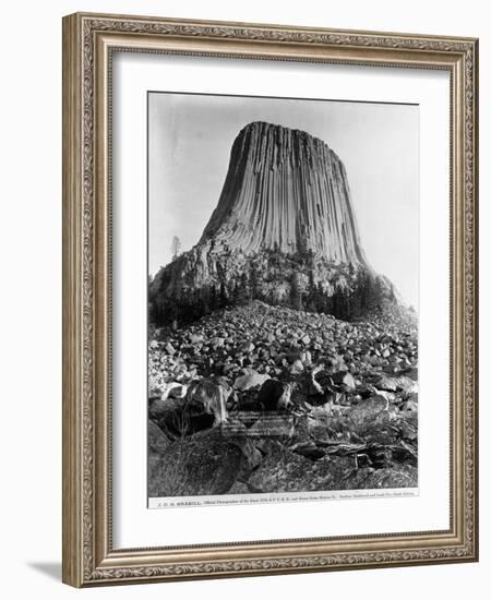 Devil's Tower, Wyoming-John C.H. Grabill-Framed Photographic Print